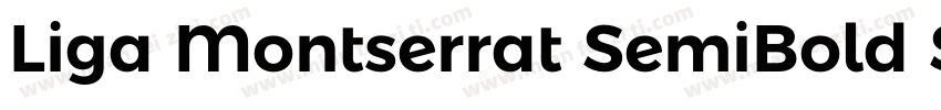 Liga Montserrat SemiBold SemiBold字体转换